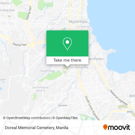 Doreal Memorial Cemetery map