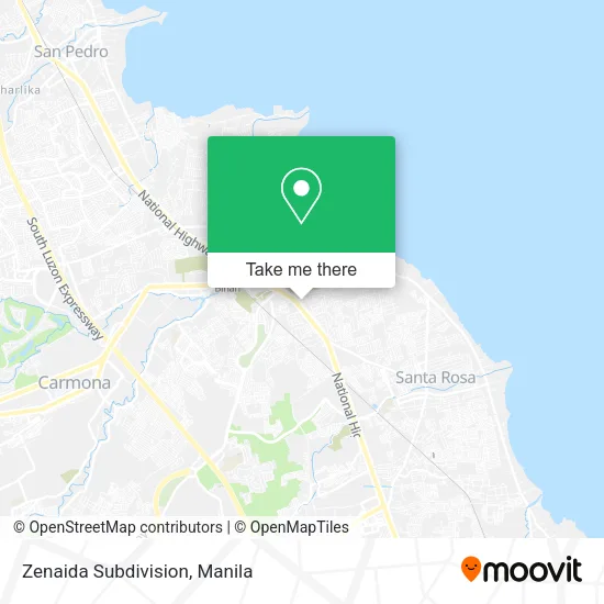 Zenaida Subdivision map