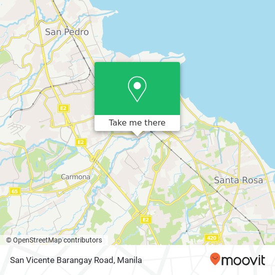 San Vicente Barangay Road map