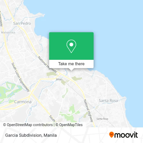 Garcia Subdivision map