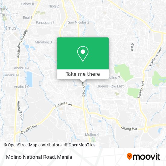 Molino National Road map