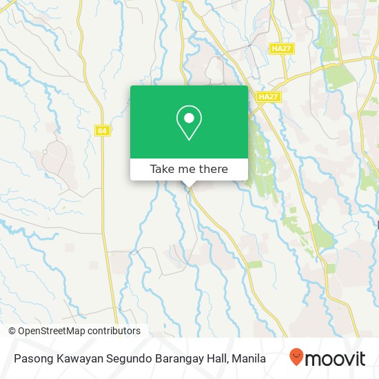 Pasong Kawayan Segundo Barangay Hall map