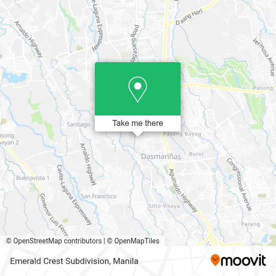 Emerald Crest Subdivision map