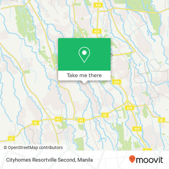 Cityhomes Resortville Second map