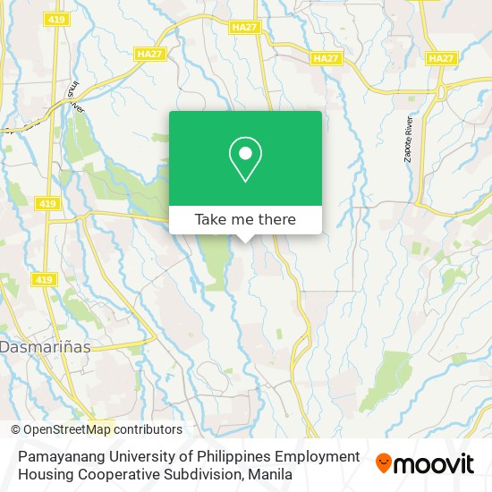 Pamayanang University of Philippines Employment Housing Cooperative Subdivision map