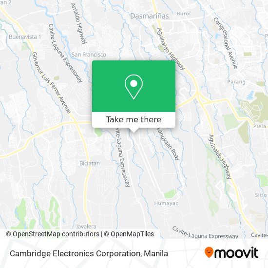 Cambridge Electronics Corporation map