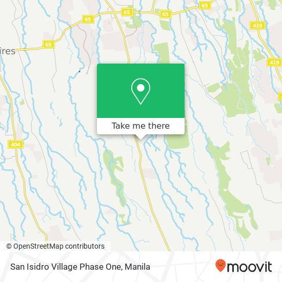 San Isidro Village Phase One map