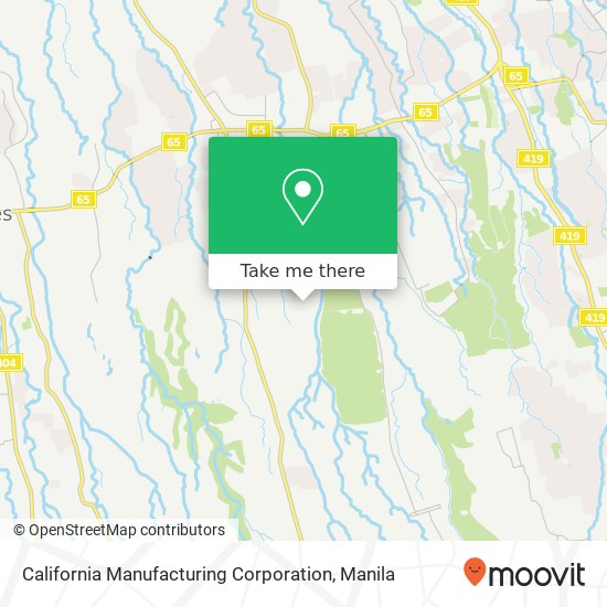 California Manufacturing Corporation map