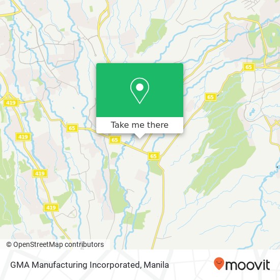 GMA Manufacturing Incorporated map