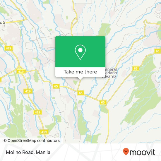 Molino Road map