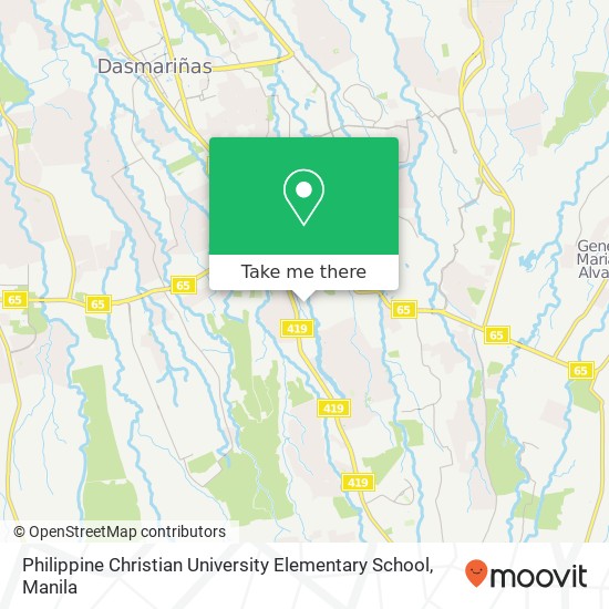 Philippine Christian University Elementary School map