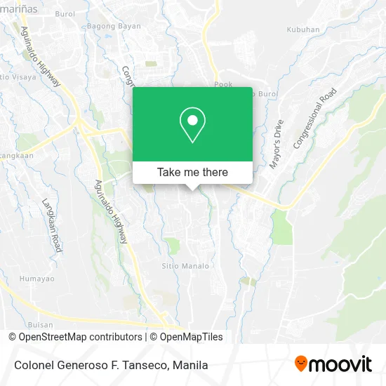 Colonel Generoso F. Tanseco map