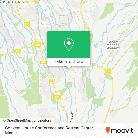 Convent House Conference and Retreat Center map