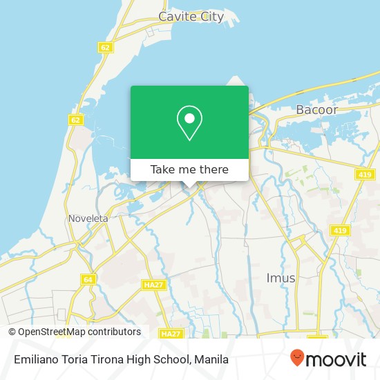 Emiliano Toria Tirona High School map