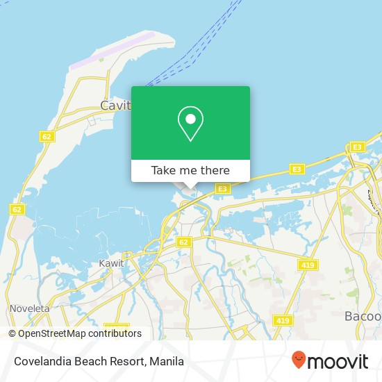 Covelandia Beach Resort map