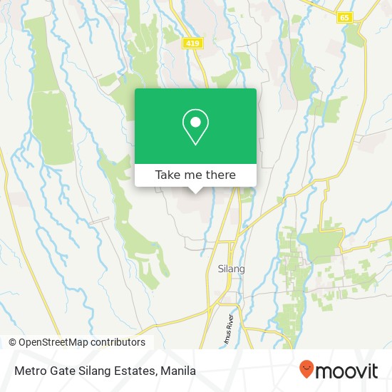Metro Gate Silang Estates map