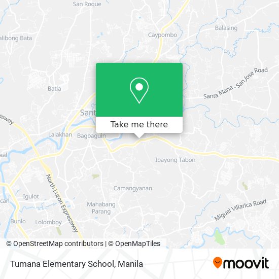 Tumana Elementary School map