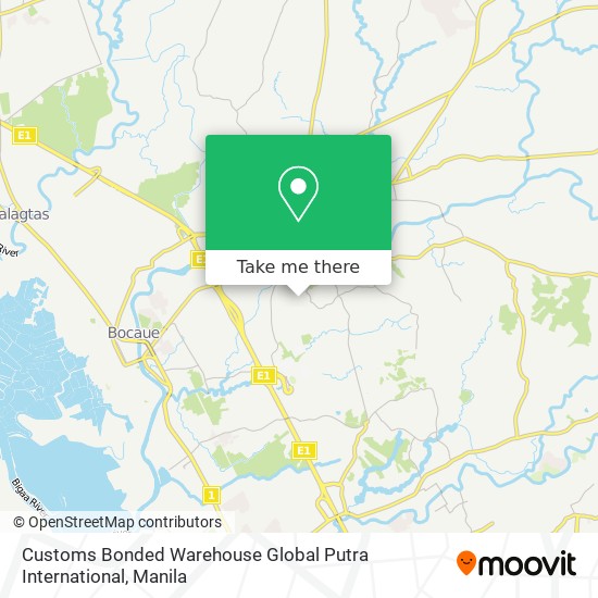 Customs Bonded Warehouse Global Putra International map