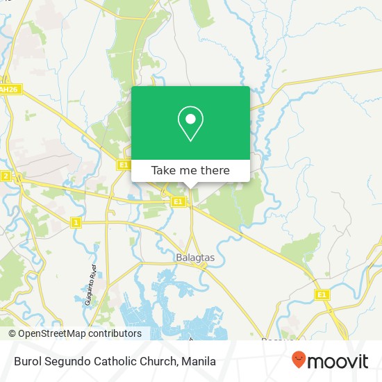 Burol Segundo Catholic Church map