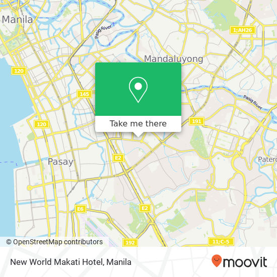 New World Makati Hotel map