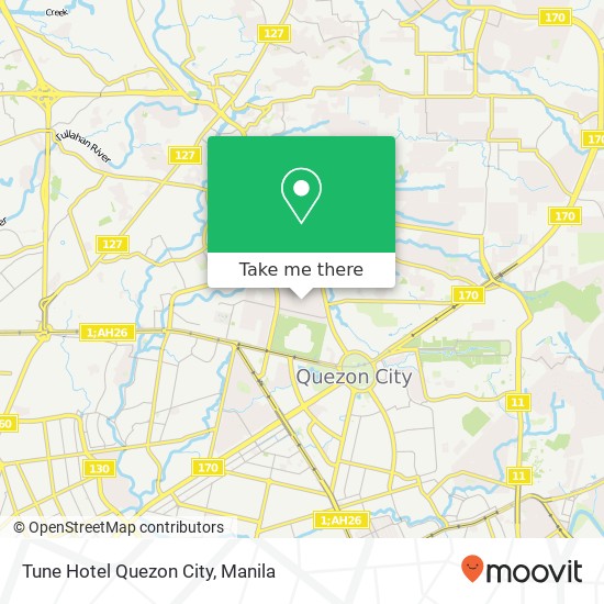 Tune Hotel Quezon City map