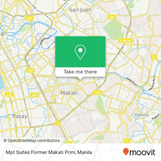 Mpt Suites Former Makati Prim map