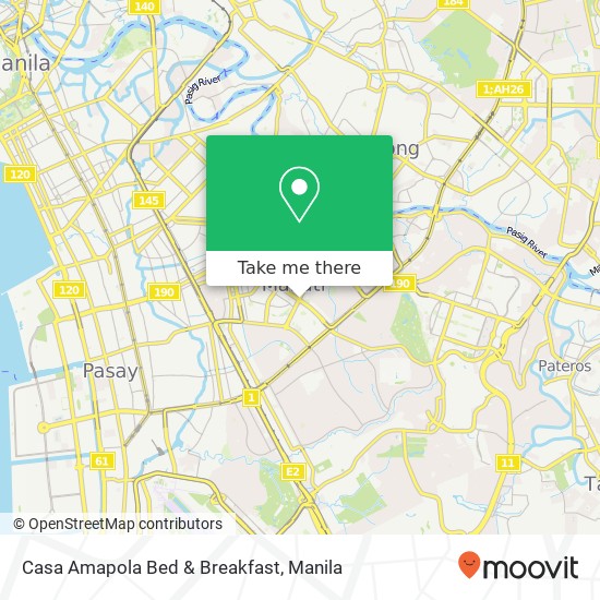 Casa Amapola Bed & Breakfast map