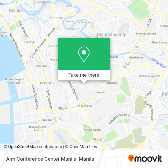 Aim Conference Center Manila map