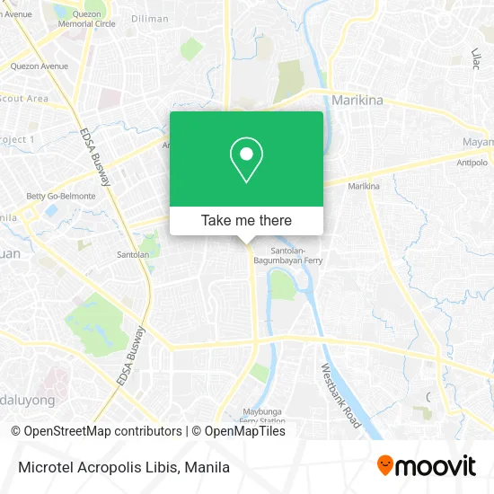 Microtel Acropolis Libis map