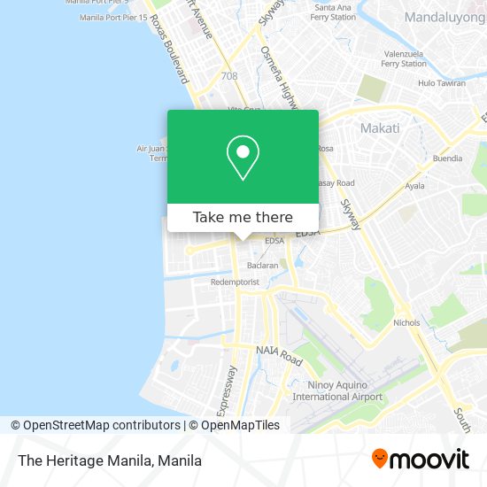 The Heritage Manila map