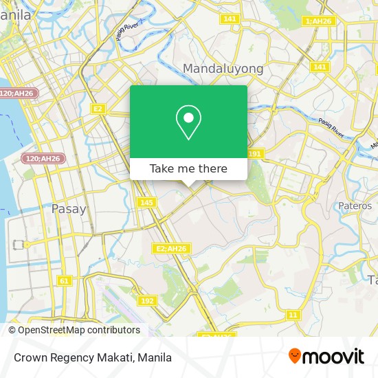 Crown Regency Makati map