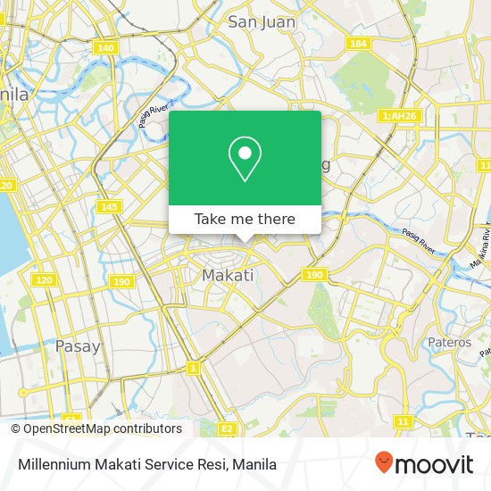 Millennium Makati Service Resi map