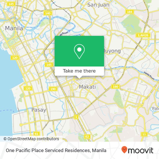 One Pacific Place Serviced Residences map