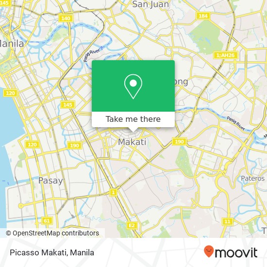 Picasso Makati map