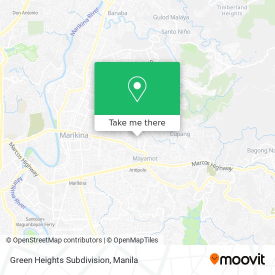 Green Heights Subdivision map