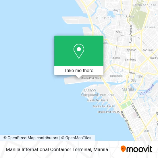 Manila International Container Terminal map