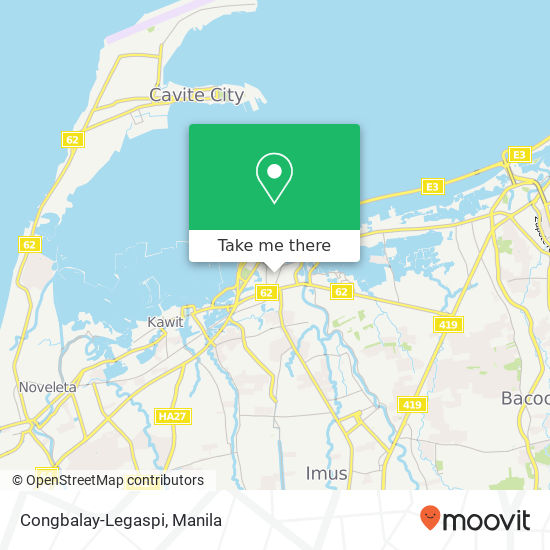 Congbalay-Legaspi map