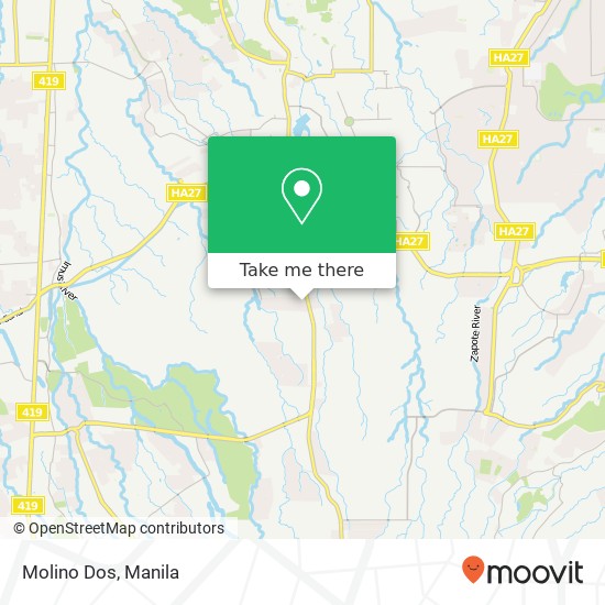 Molino Dos map