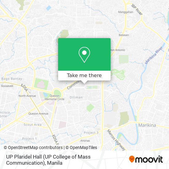 UP Plaridel Hall (UP College of Mass Communication) map