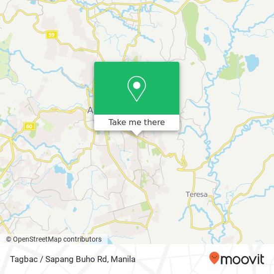 Tagbac / Sapang Buho Rd map