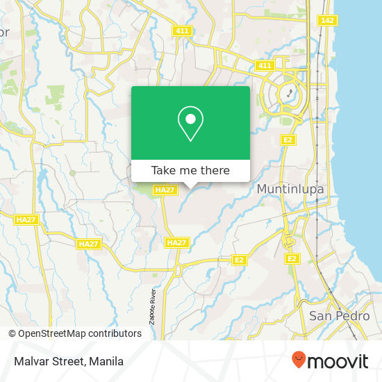 Malvar Street map