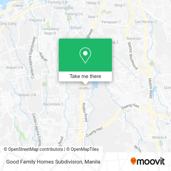 Good Family Homes Subdivision map