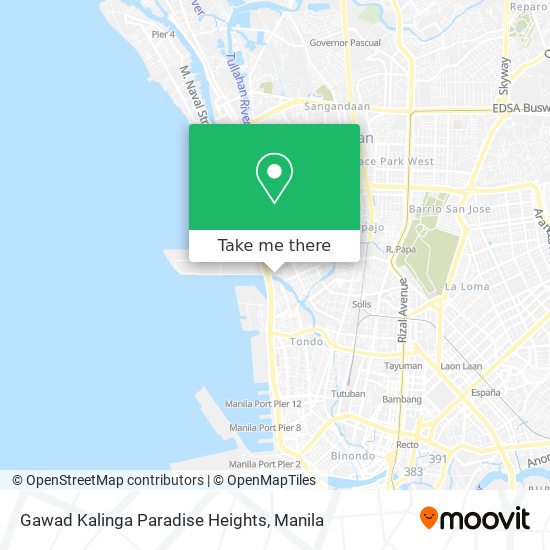 Gawad Kalinga Paradise Heights map