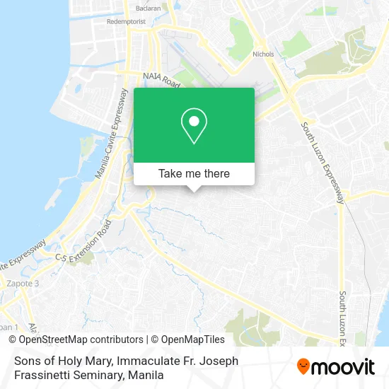 Sons of Holy Mary, Immaculate Fr. Joseph Frassinetti Seminary map