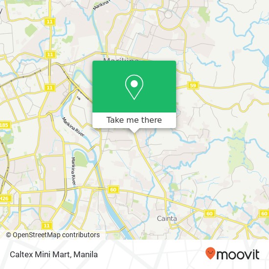 Caltex Mini Mart map
