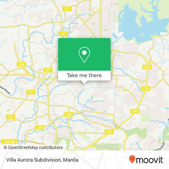 Villa Aurora Subdivision map