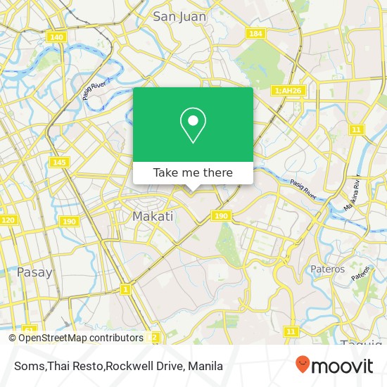 Soms,Thai Resto,Rockwell Drive map