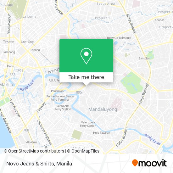 Novo Jeans & Shirts map