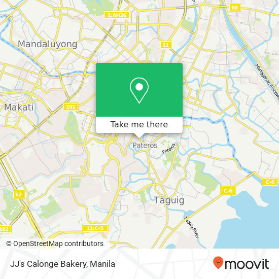 JJ's Calonge Bakery map
