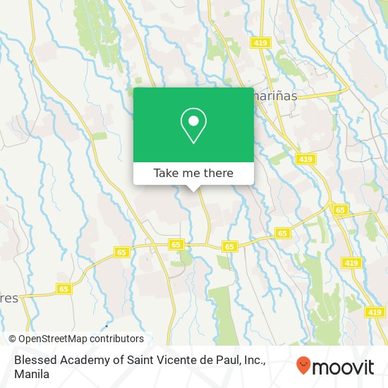 Blessed Academy of Saint Vicente de Paul, Inc. map